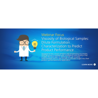 黏度分析於生技配方應用 Viscosity of Biological Samples